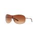 Collected - Rose Gold - VR50 Brown Gradient Lens Sunglasses-No Color
