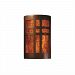 CER-7295-STOA-GU24-MICA - Justice Design - Large Cross Window Open Top and Bottom Sconce Agate Marble Finish (Smooth Faux)Smooth Faux - Ambiance