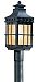 PF8972NB - Troy Lighting - Dover - One Light Outdoor Post Mount Natural Bronze Finish with Amber Mist Glass - Dover