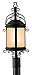 PF9123OBZ - Troy Lighting - Pamplona - One Light Outdoor Post Lantern Old Bronze Finish with Amber Mist Glass - Pamplona