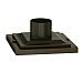 PM4941MB - Troy Lighting - Outdoor Pier Mount - Square Detail Matte Black Finish - Cal Square