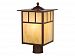 OP37295BBZ - Vaxcel Lighting - Mission - One Light Outdoor Post Lantern Burnished Bronze Finish with Honey Opal Glass - Mission