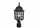 OP36765TB - Vaxcel Lighting - Vista - 6 Outdoor Post Lantern Textured Black Finish with Texture Glass - Vista