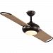 P2596-12930K - Progress Lighting - Edisto - 54 Inch Indoor/Outdoor Ceiling Fan Architectural Bronze Finish with Mushroom Blade Finish with White Opal Glass - Edisto