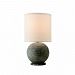 PTL1003 - Troy Lighting - La Brea - One Light Table Lamp Limestone Finish with Off-White Linen Shade - La Brea