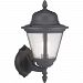 P560134-031 - Progress Lighting - Westport - One Light Outdoor Small Wall Lantern Black Finish with Clear Seeded Glass - Westport