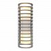 20030MG-SAT/RFR - Access Lighting - Bermuda - 16.75 Inch Two Light Outdoor Ribbed Bulkhead Wall Light A-19 E-26 Incandescent Satin Finish with Ribbed Frosted Glass - Bermuda