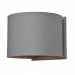 20399LEDMGRND-SAT - Access Lighting - Curve - 6 Inch 6W 2 LED Outdoor Wall Mount Satin Finish with Satin Aluminum Shade - Curve