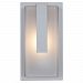 20012MG-SAT/RFR - Access Lighting - Neptune - 13 Inch One Light Outdoor Wall Mount A-19 E-26 Incandescent Satin Finish with Ribbed Frosted Glass - Neptune