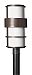 1901MT-GU24 - Hinkley Lighting - Saturn - 21.8 One Light Outdoor Post Mount 26W GU24 Metro Bronze Finish with Etched Opal Glass - Saturn