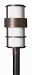 1901MT-LED - Hinkley Lighting - Saturn - 21.8 Inch One Light Outdoor Post Mount 30W LED Metro Bronze Finish with Etched Opal Glass - Saturn