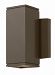 1872BZ - Hinkley Lighting - Kore - 7.5 Inch 8W 1 LED Outdoor Square Medium Wall Mount Bronze Finish with Etched Lens Glass -