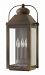 1855LZ - Hinkley Lighting - Anchorage - 21.25 Inch Three Light Outdoor Wall Mount 60W Candelabra Base Light Oiled Bronze Finish with Clear Glass -
