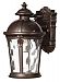 1890RK-LED - Hinkley Lighting - Windsor - 12.5 One Light Small Outdoor Wall Mount 15W LED River Rock Finish with Clear Optic Water Glass -