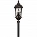 1921BK - Hinkley Lighting - Windsor - 34.8 Inch Outdoor Post Mount 40W Candelabra Base Black Finish with Clear Water Glass -