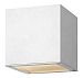 1766SW - Hinkley Lighting - Kube - One Light Outdoor Wall Sconce 75W Medium Base Satin White Finish with Etched Glass - Kube
