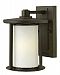 1910OZ-GU24 - Hinkley Lighting - Hudson - 9.8 One Light Outdoor Wall Mount 26W GU24 Oil Rubbed Bronze Finish with Etched Opal Glass -