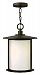 1912OZ - Hinkley Lighting - Hudson - 15.5 One Light Outdoor Hanging Lantern 100W Medium Base Oil Rubbed Bronze Finish with Etched Opal Glass -