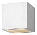 1766SW-LED - Hinkley Lighting - Kube - One Light Outdoor Wall Sconce 2.4W LED Satin White Finish with Etched Glass - Kube