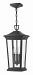 2362MB - Hinkley Lighting - Bromley - Three Light Outdoor Hanging Lantern Museum Black Finish with Clear Glass -