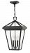 2562MB - Hinkley Lighting - Alford Place - Three Light Outdoor Hanging Lantern Museum Black Finish with Clear Glass -