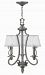 4243PL - Hinkley Lighting - Plymouth - Three Light Chandelier Polished Antique Nickel Finish - Plymouth