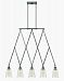 4935PL - Hinkley Lighting - Gatsby - Five Light Chandelier Polished Antique Nickel Finish with Clear Glass -