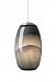 HS593CBSCLEDMRL - LBL Lighting - EMI - One Light Pendant Satin Nickel Finish with Light Chocolate/Brown Glass - Monorail - LED - Emi