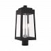 20856-04 - Livex Lighting - Oslo - 20.38 Inch Three Light Outdoor Post Top Lantern Black Finish with Clear Glass - Oslo