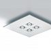 D9-2064 - ZANEEN design - Polifemo - Four Light Flush Mount White Finish with White Glass - Polifemo
