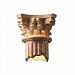 CER-4705W-RRST - Justice Design - Corinthian Column Open Bottom Outdoor Sconce Real Rust Finish (Smooth Faux)Smooth Faux - Ambiance