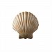 CER-3730-PATA-GU24 - Justice Design - Scallop Shell ADA Sconce Antique Patina Finish (Smooth Faux)Smooth Faux - Ambiance