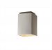CER-6110W-BLK-PL1-LED-9W - Justice Design - Flush-mount Rectangle Outdoor Black Finish (Glaze)Glazed - Radiance