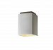 CER-6110W-BIS-LED1-1000 - Justice Design - Flush-mount Rectangle Outdoor Bisque Finish (Unfinished)Bisque Finish Type - Radiance