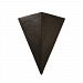 CER-1140-ANTC-PL2-LED-9W - Justice Design - Really Big Triangle Sconce Anique Copper Finish (Smooth Faux)Smooth Faux - Ambiance