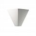CER-5130-WHT-PL1-LED-9W - Justice Design - Trapezoid ADA Sconce White Gloss Finish (Glaze)Glazed - Ambiance