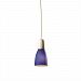 CER-6020-ANTC-GWBV-PL1-LED-9W - Justice Design - Ovalesque Pendant GWBV: Wedgewood Blue Glass Anique Copper Finish (Smooth Faux)Smooth Faux - Euro Classics