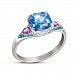 Mystic Fantasy Women's Topaz And Diamond Ring