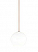 700TDCLOPGWOS-CF277 - Tech Lighting - Cleo - One Light Line-Voltage Grande Pendant Satin Nickel Finish with White Glass - Cleo