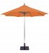 732dr41 - Galtech International - 9' Octagon Commercial Umbrella 41: Melon DRW: Drift WoodSunbrella Solid Colors - Quick Ship -