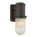 BF4341 - Troy Lighting - Dock Street - One Light Outdoor Small Wall Mount GU24 Cenntinial Rust Finish with Clear Seeded Glass with Crystal - Dock Street