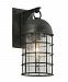 BL4431 - Troy Lighting - Charlemagne - 13 12W 1 LED Outdoor Small Wall Mount Aged Pewter Finish with Frosted Seeded Glass - Charlemagne