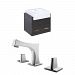 AI-10492 - American Imaginations - Xena Farmhouse - 25.25 Inch Wall Mount Vanity Set For 3H8-in. Drilling with TopChrome/Dawn Grey Finish - Xena Farmhouse