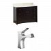 AI-10723 - American Imaginations - Elite - 47.6 Inch Floor Mount Vanity Set For 1 Hole Drilling with Top and Undermount SinkChrome/Distressed Antique Walnut Finish - Elite