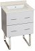 AI-18620 - American Imaginations - Xena - 23.75 Inch Floor Mount Vanity Set For 3H4-in. Drilling with Undermount SinkChrome/White Finish - Xena