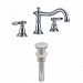 AI-2050 - American Imaginations - 13.5 Inch Bathroom Faucet Set with Drain IncludedChrome Finish -