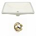 AI-20531 - American Imaginations - 20.75 Inch Rectangle Undermount Sink SetGold/Biscuit Finish -