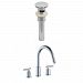 AI-8022 - American Imaginations - 13.5 Inch Bathroom Faucet Set with Overflow Drain IncludedChrome Finish -
