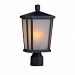 AC8773OB - Artcraft Lighting - Hampton - 15.75 Inch One Light Outdoor Post Mount Oil Rubbed Bronze Finish with Etched Glass - Hampton