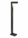 700OBSTR83042CBUNV2PCLF - Tech Lighting - Strut - 42 19.3W 3000K 1 LED Outdoor Bollard with Button Photocontrol and In-Line Fuse Black Finish - Strut